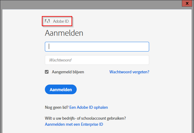 Adobe Acrobat Reader DC - PDF maken - Adobe ID.png