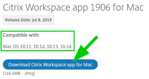 De Citrix Workspace app 1906 for Mac downloaden...